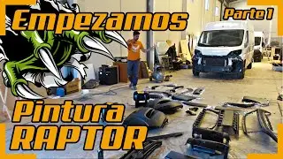 🦖C&Oacute;MO PINTAR TU FURGONETA CAMPER CON PINTURA RAPTOR 🦖  PARTE 1