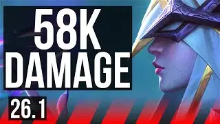 ASHE vs IRELIA (TOP) | 58K damage | KR Diamond | 26.1