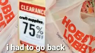 HOBBY LOBBY CLEARANCE HAUL round 2 ,75% OFF craft, stationary 😮 2022