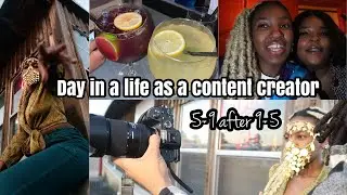 Day in a Life as a Content Creator | 5-9 after 9-5 | Photoshoot & Girls' Night