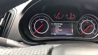 Vauxhall Insignia 2014: ошибка или постоянное включение датчика давления в шинах