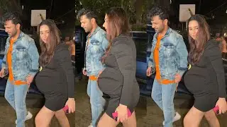 Disha Parmar flaunting her Big Baby bump with Rahul Vaidya and got drunk at a Night Club
