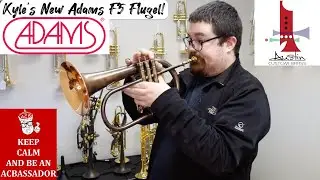 Kyle's New Toy: Custom Adams F5 Flugelhorn with Copper Bell! [Live Video Archive] ACB Show & Tell