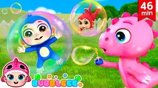 🐵 Five Little Monkeys and Dino + More | Bubbleee Nursery Rhymes & Kids Songs 🌟