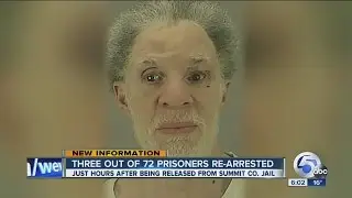 Three inmates re-arrested after early release from Summit County Jail