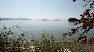 Good Morning Tolo Beach, Greece.  Peace, calm waves , early morning swim. Poseidon Apartments, Tolo.