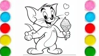 How to draw Tom Cat / tom and jerry