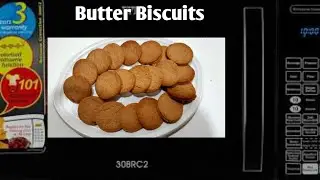 Tea Kadai Butter Biscuits in Microwave convection oven/ Butter Biscuit with wheatflour