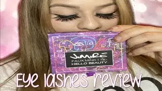 Jimire & book of lashes Eye lashes review