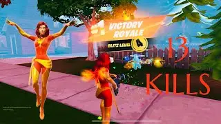 Playing With Dark Phoenix Skin 🐦&zwj;🔥In | Fortnite Mobile 13 Kills 