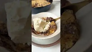 warm and gooey Brown Butter Chocolate Chip Skillet Cookie