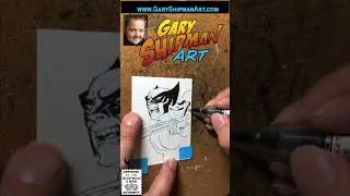 🎨 Artist Gary Shipman Draws X-Men Wolverine in One Minute #art #comics