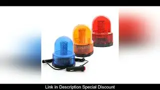 Red Blue Amber 40 SMD LED Beacon Warning Signal Light for Car Truck Tractor Rotating Flash Emergency