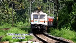 The Legendary 12625 kerala Express (TVC-NDLS) with  Palindrome 30603 LGD WAP-7