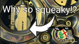 Brakes squeal! But why!? One of the most common causes. In this video, rear brakes Alfa 156.