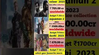 salaar vs aquaman 2 vs dunki movie box office comparison 🔥 #srk #viral #trending #shorts