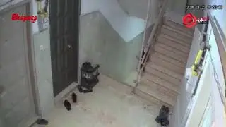Eski eşine kezzapla saldıran adamın ka&ccedil;ış anları kamerada