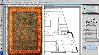 Photoshop floor plan add a rug