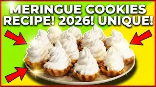 Meringue Cookies Recipe!🧁🧁🧁 Perfect, Light, Crispy & Easy Dessert #MeringueCookies #MeringueRecipe