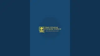 💻 MS Excel Live Class for Beginners | पहला Excel Class |Apex universal computer institute is live