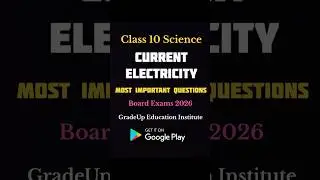 Current Electricity - Important Questions Class 10 Science #science #cbse #pyq #study #boardexam