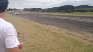 Worlds Largest Mig 25 RC Scale model airplane Twin Turbine Lift Off - Tokoroa NZ