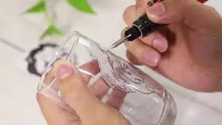 How to Make：DIY  Glass Engraving with Mini Rotary Tool Tacklife PCG01B
