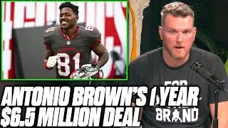 Pat McAfee Reacts To Antonio Brown Signing With The Buccaneers.