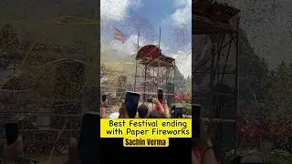 Best festival ending with Paper fireworks 🎇 #celebration #fireworks #malta #europe #shorts
