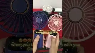 Compact usb fan with led display & 5 speeds #spring