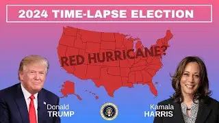 Donald Trump Vs Kamala Harris | 2024 Election Time-lapse