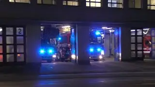 [Gong] Kurzzug + GW ABC-Erkunder der BF Darmstadt zum gemeldeten M&uuml;llbeh&auml;lterbrand