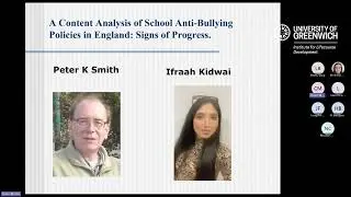 A Content Analysis of School Anti-Bullying Policies in England: Signs of Progress - Prof Peter Smith