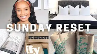 SUNDAY VLOG | Grocery Haul, Laundry, Bedroom Bedding Updates