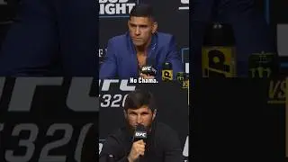 HEATED EXCHANGE between Alex Pereira and Magomed Ankalaev! 🥵