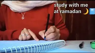 Study with me 📖+my routine at ramadan 🌙⚡🧡