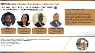 Protecting Investors From Investment Scams and Fraud Webinar
