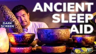 *300-Year-Old* DEEP Himalayan Bowl That Instantly Switch Your Nervous System Into Sleep, DARK SCREEN