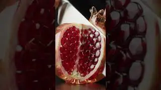 ASMR Glass Fruit Cutting | Pomegranate Slicing & Prism Sounds