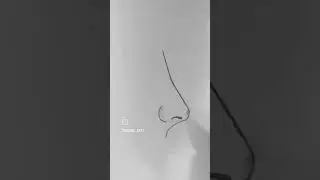 Simple nose drawing trick✨🖤 #art #pencildrawing #sketch #artwork #nose #trick #portrait #dailyshorts