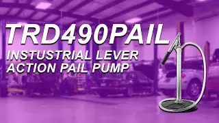 TERA PUMP TRD490PAIL -  Fast Flow Lever-Action Plated Steel Pail Pump for Heavy Oils Bucket Pump