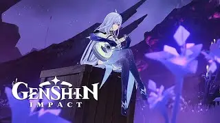 Skirk Sings A Lullaby While Traveler Listens Cutscene | Story Quest Act 1 | Genshin Impact 5.7