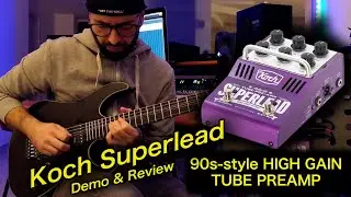 LEAD GUITAR TONES FROM THE 90s | KOCH Superlead High Gain Tube Preamp | demo by RICCARDO GIOGGI