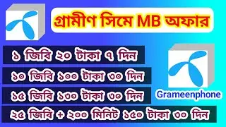 Grameen sim internet offer | Grameenphone internet offer | b2b bangla