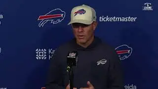 Buffalo Bills GM Brandon Beane speaks to reporters