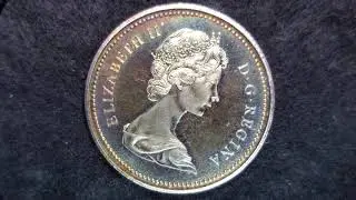 1971 Canadian Silver and Nickel BC Commemorative Dollar Coins