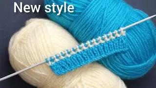 दो रंग का लाजवाब स्वेटर डिजाइन/new and stylish knitting pattern for sweater, cardigan 