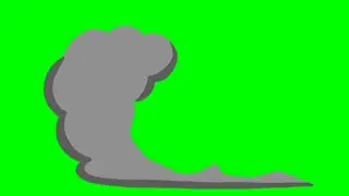 R&aacute;faga de polvo gris animado entrando de derecha a izquierda green screen efecto de video