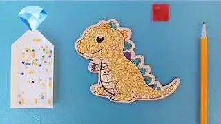💎DIY Dinosaur with diamonds 🦖 
