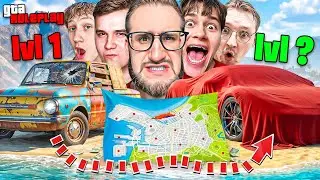 ПОИСК МАШИН ПО УРОВНЮ но ПО НОВЫМ ПРАВИЛАМ! 20 СЛУЧАЙНЫХ МАШИН СПРЯТАНЫ В ГОРОДЕ! (GTA 5 RP) 